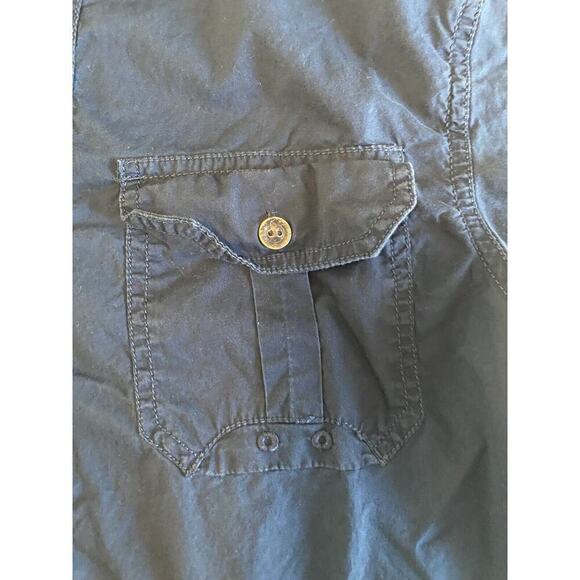 Converse One Star Short Sleeve Shirt Men’s Small Button Up Collar 100% Cotton - Picture 5 of 11